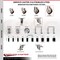 Service Caster 5 Inch 316SS Maroon Polyurethane Swivel 1-5/8 Inch Expanding Stem Caster Set SCC SCC-SS316EX20S514-PPUB-MRN-158-4 - alternate 2